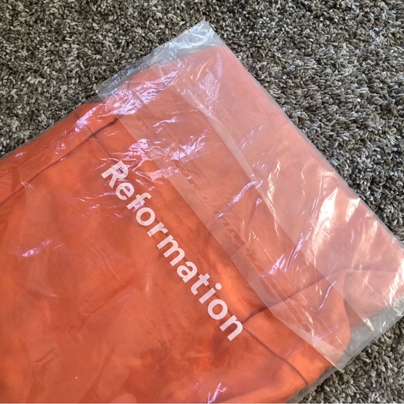 Reformation Frankie Linen Dress - Citrus - Picture 5 of 7